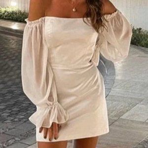One-shoulder Simple Short Dress